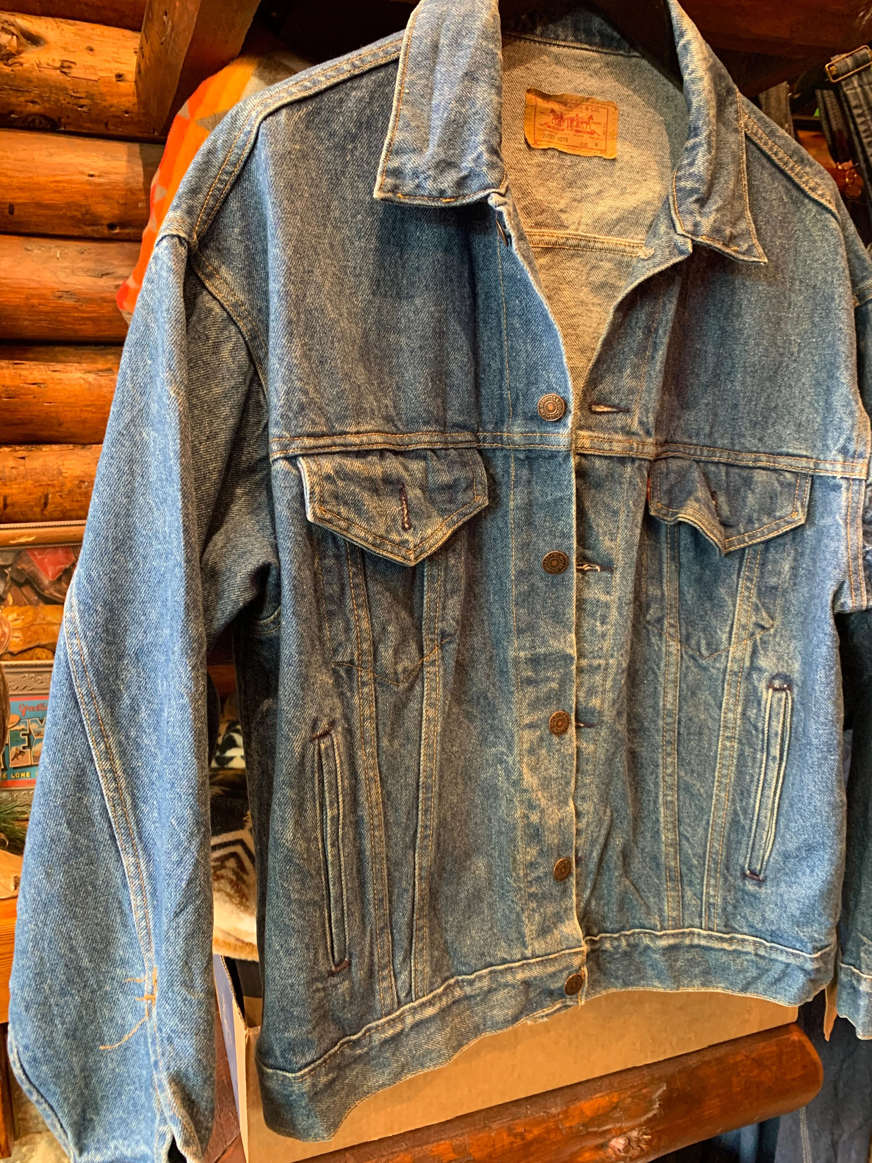 9. Vintage Levis Trucker Denim Jacket, Medium