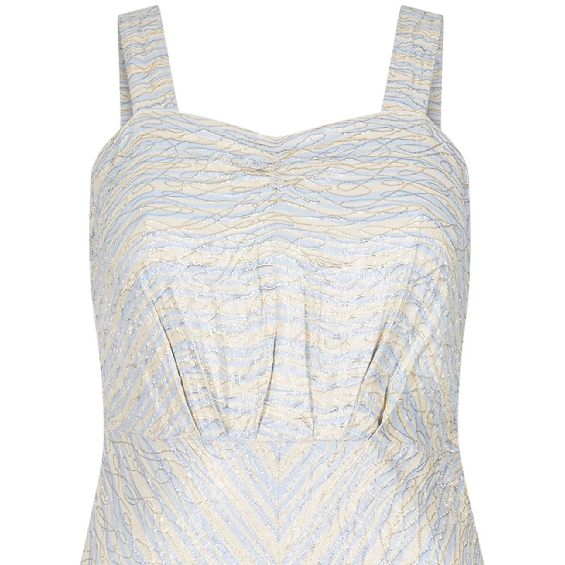 ARCHIVE - 1930s Silver Lamé Bias Cut Gown With Empire Waistband and Matching Jacket