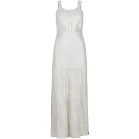 ARCHIVE - 1930s Silver Lamé Bias Cut Gown With Empire Waistband and Matching Jacket
