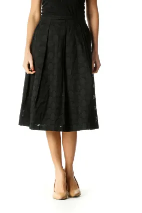 Black Brunch Pleated Skirt