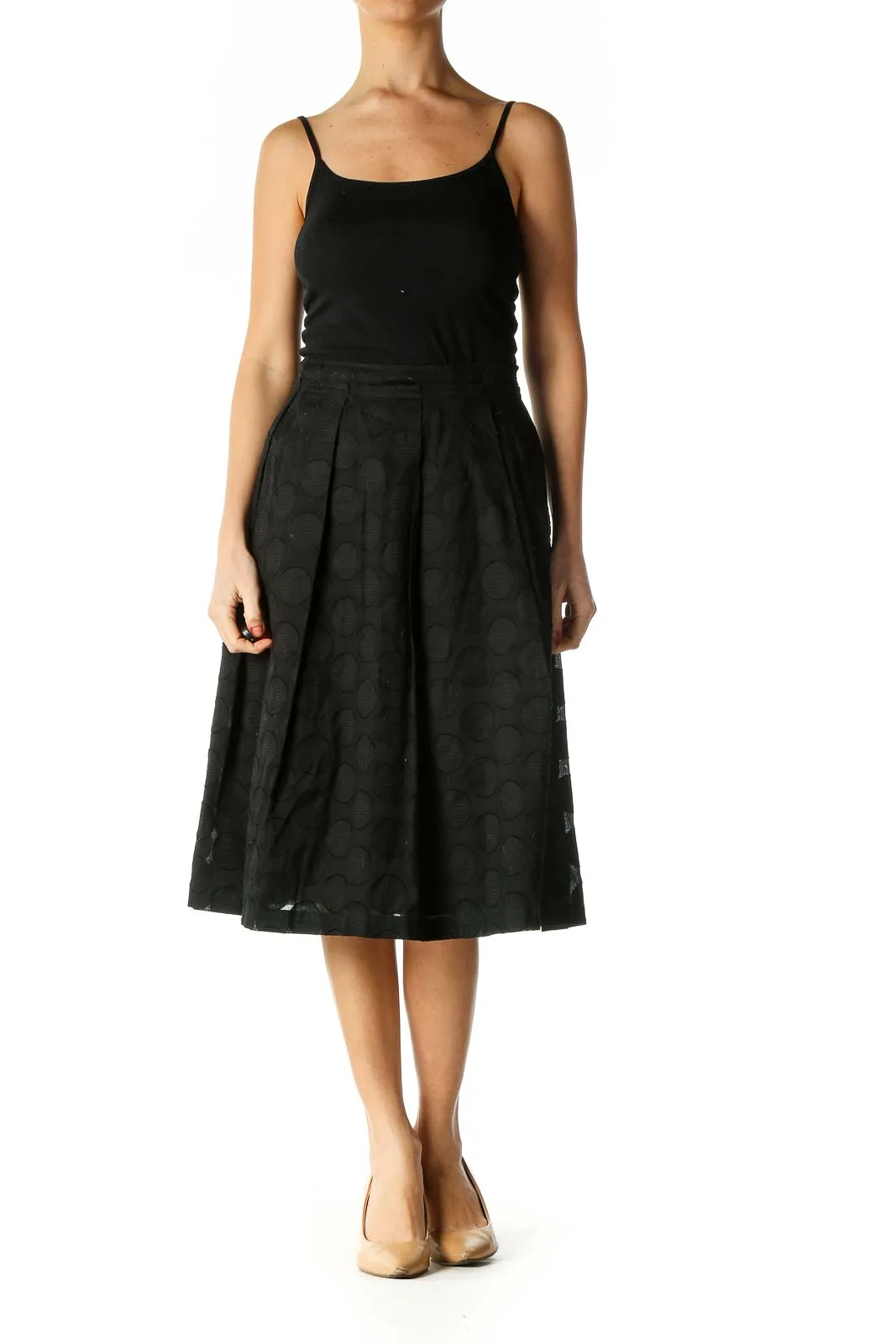 Black Brunch Pleated Skirt