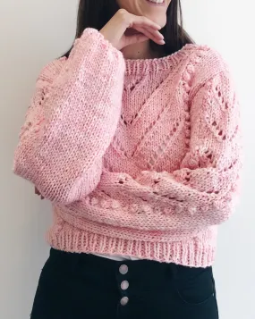 Bobble Tea Sweater - Downloadable Knitting Pattern