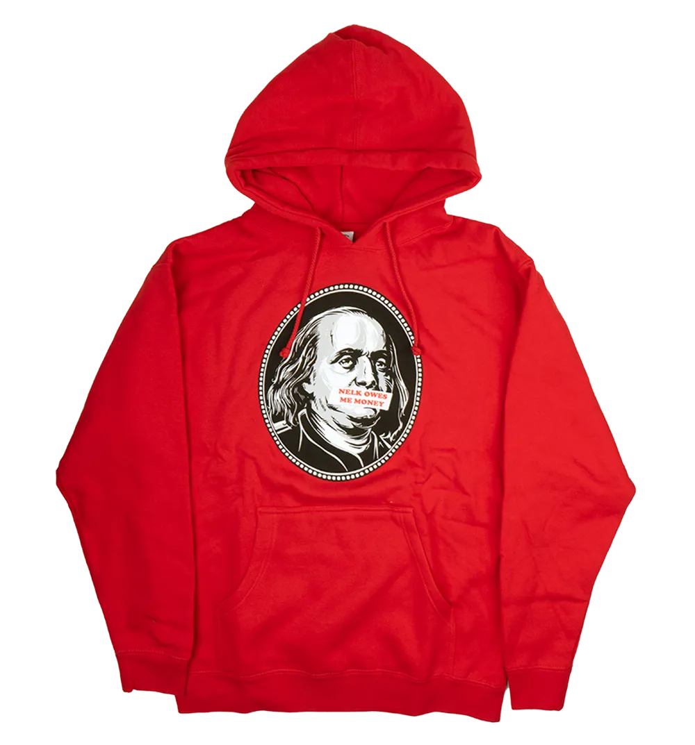 BRADLEY MARTIN BENJAMIN HOODIE RED - RAW-20-21587