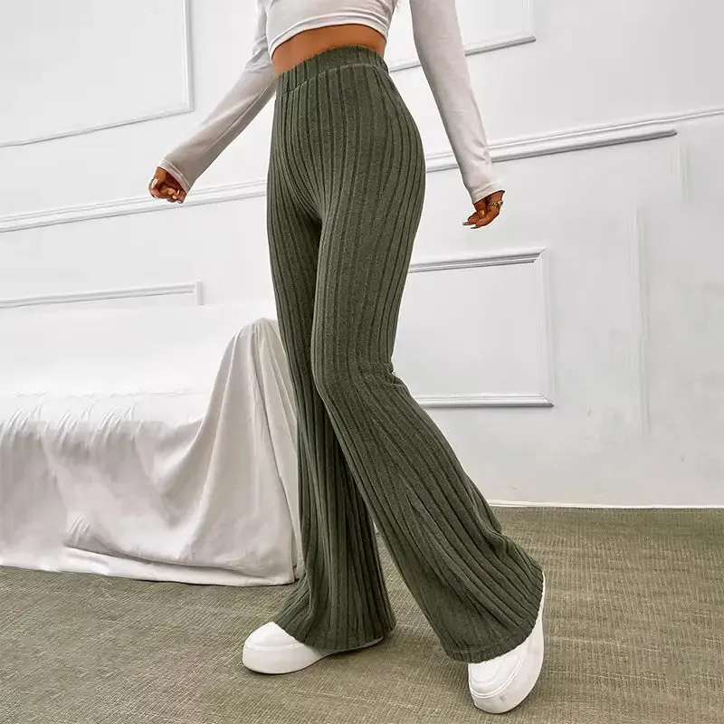 Brit & Boho™ I Pamela Micro Flared High Waist Long Pants