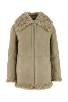 Cappuccino shearling jacket