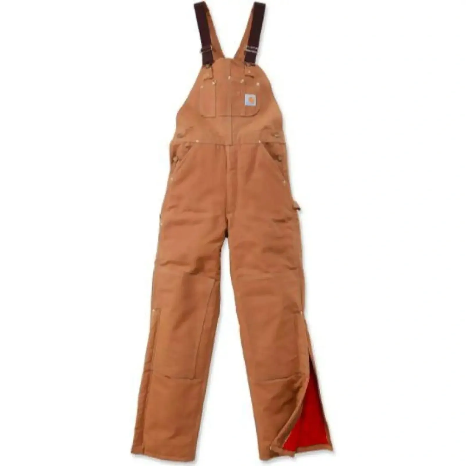 Carhartt Work Men's Bib Overalls Lined Duck