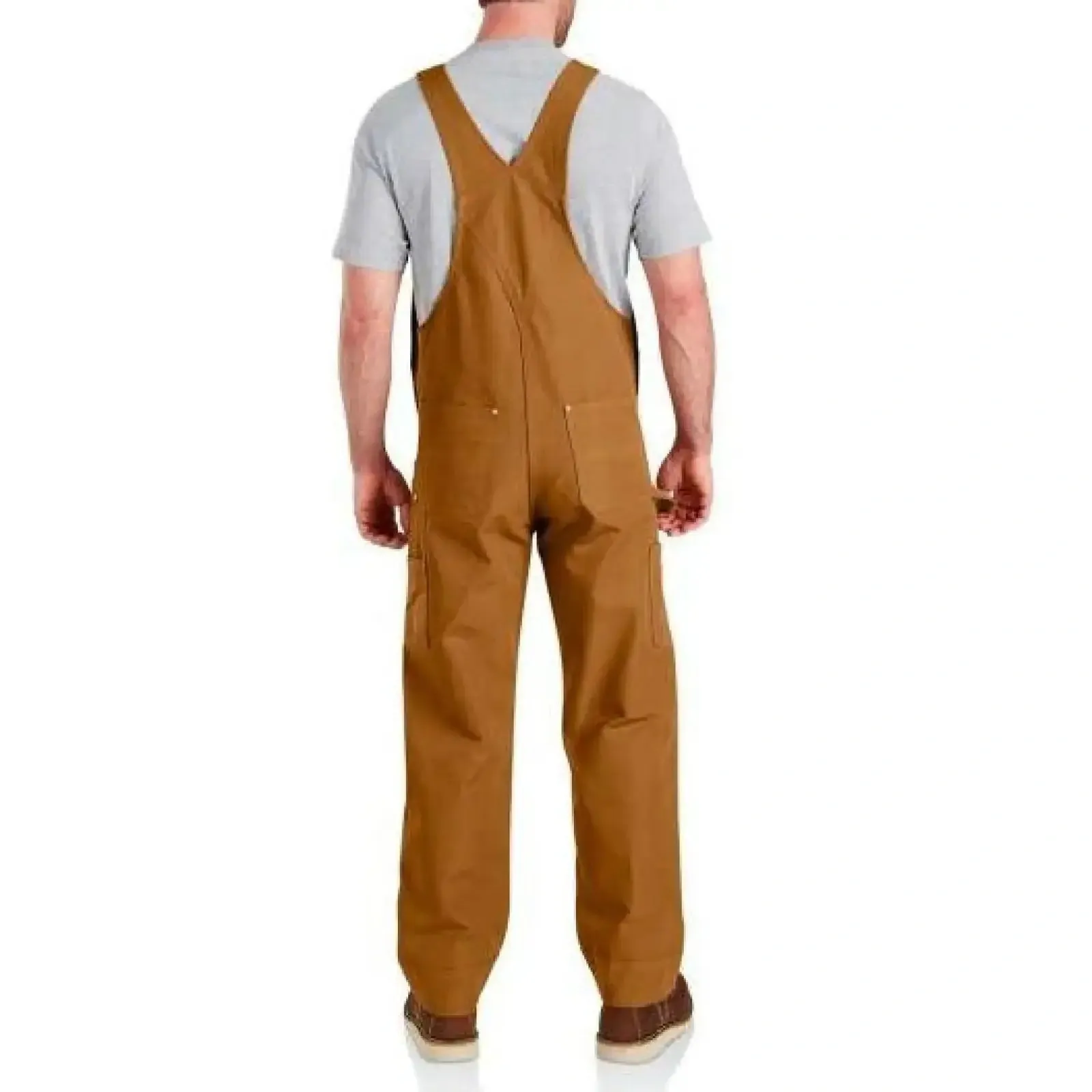 Carhartt Work Men's Bib Overalls Lined Duck