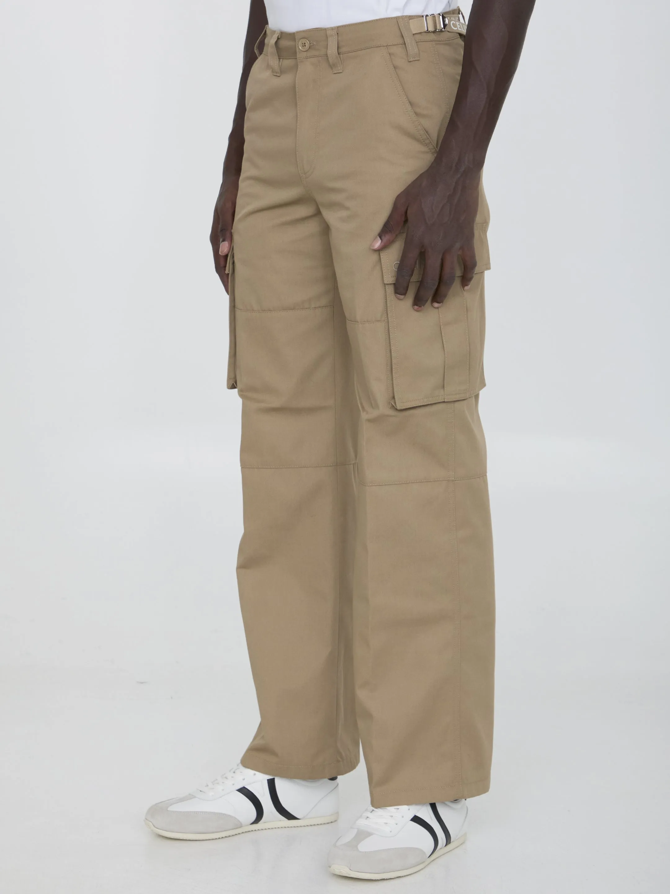 Celine Cargo Pants In Beige