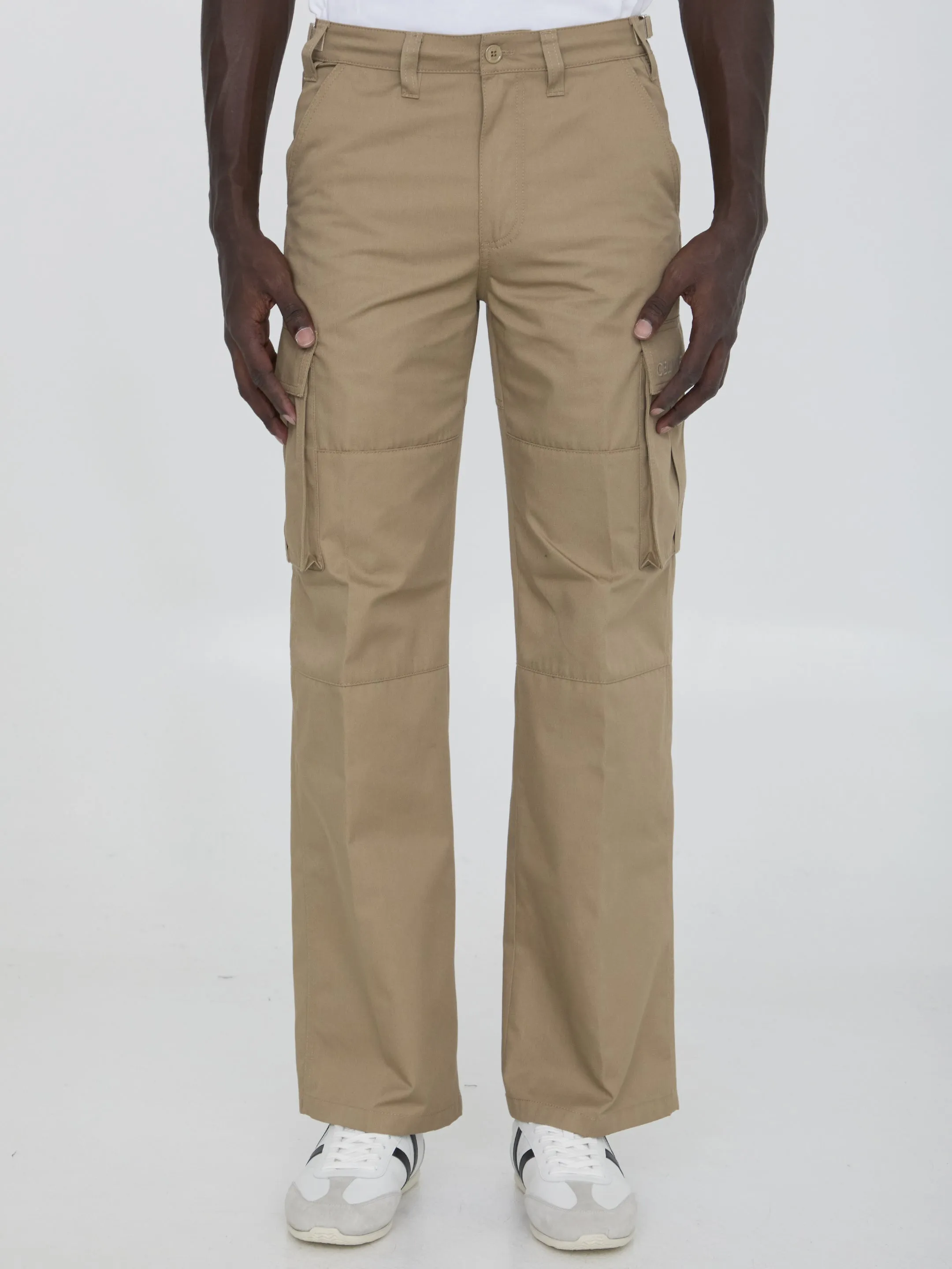 Celine Cargo Pants In Beige