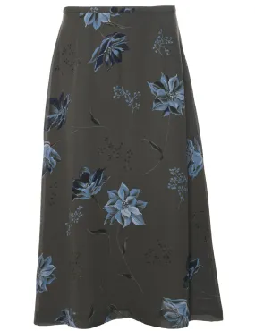 Chaus Floral Pattern Maxi Skirt - M