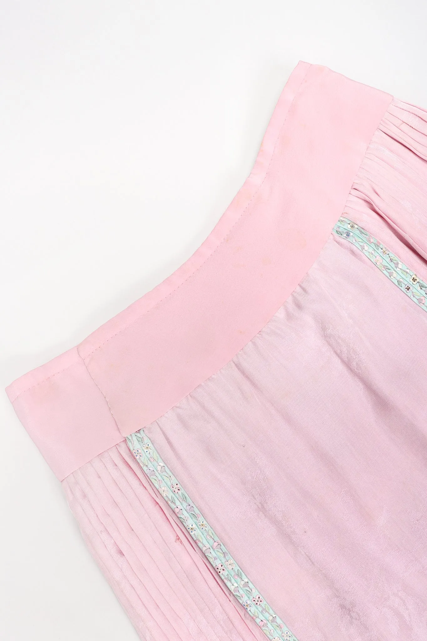 Chinese Spring Blossom Pleated Skirt
