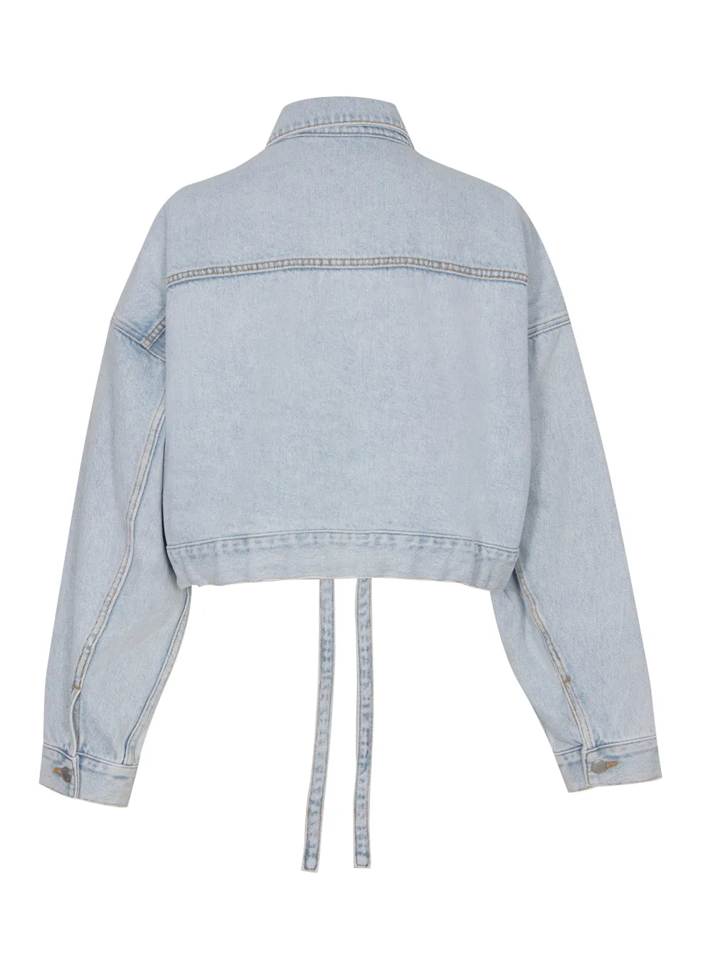 Cinch Hem Trucker Jacket (Bleach)