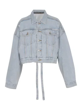 Cinch Hem Trucker Jacket (Bleach)