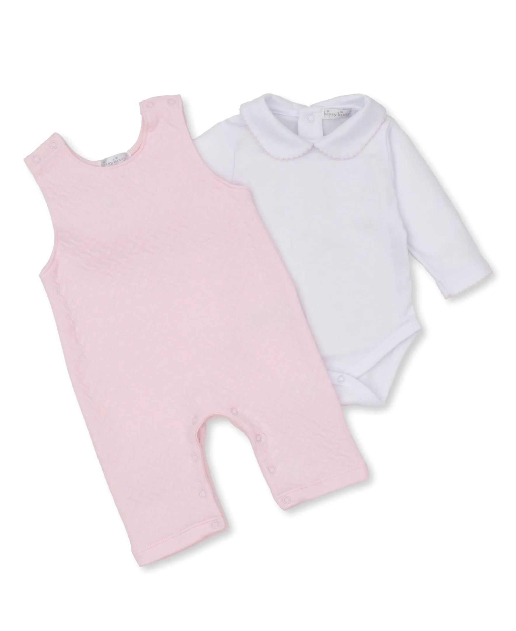 Classic Jacquards Pink Overall Set
