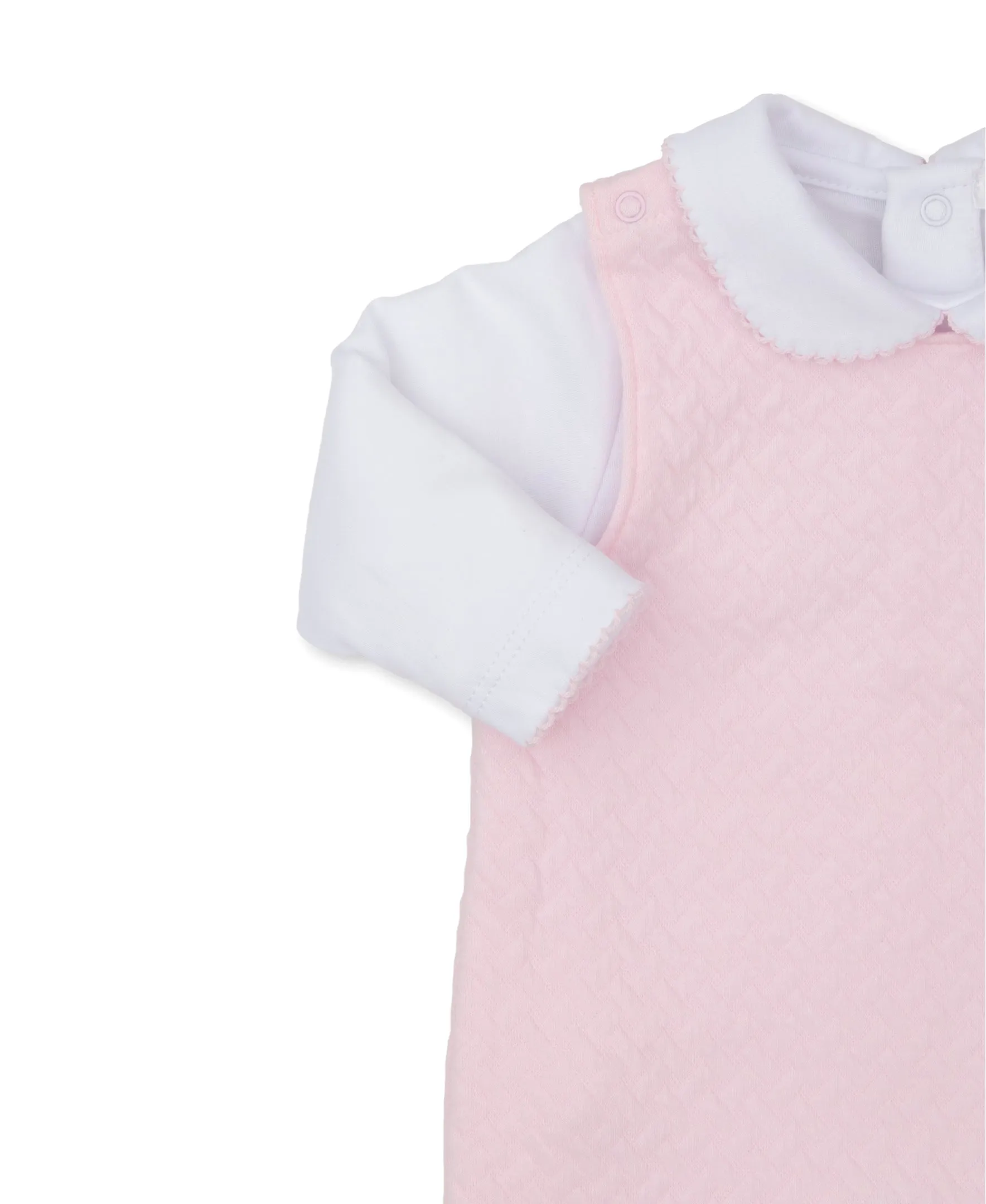 Classic Jacquards Pink Overall Set