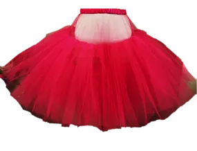 【CLASSIC】TULLE SKIRT - Red