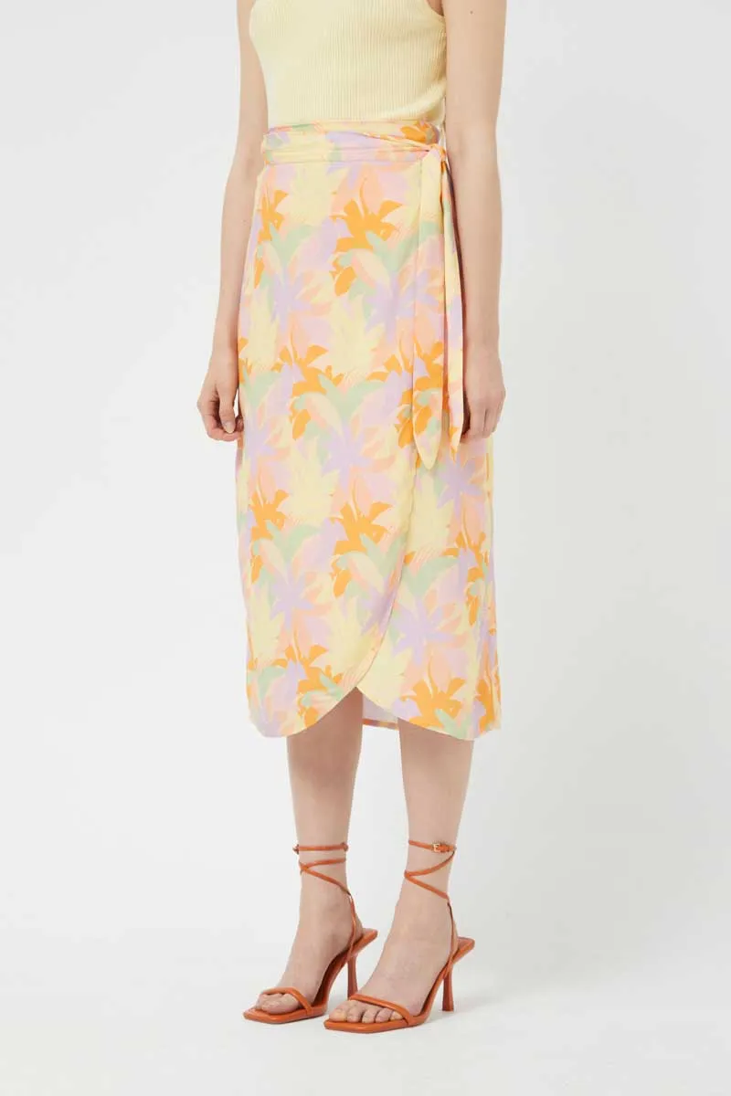 Compania Fantastica Pluvia floral midi skirt