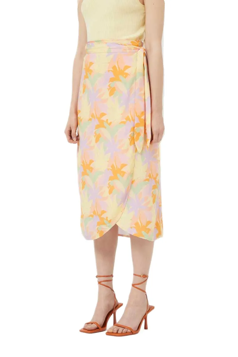 Compania Fantastica Pluvia floral midi skirt