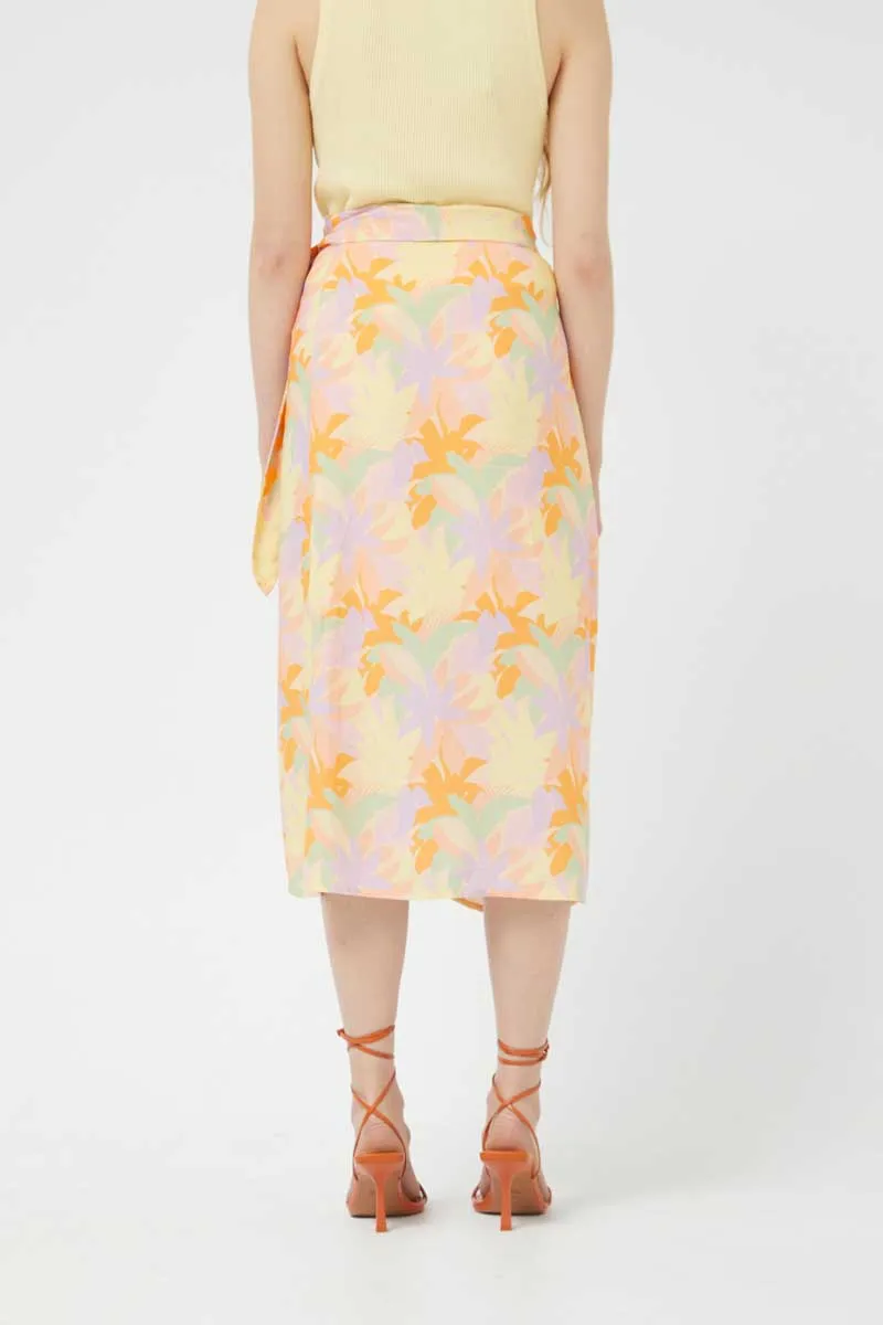 Compania Fantastica Pluvia floral midi skirt