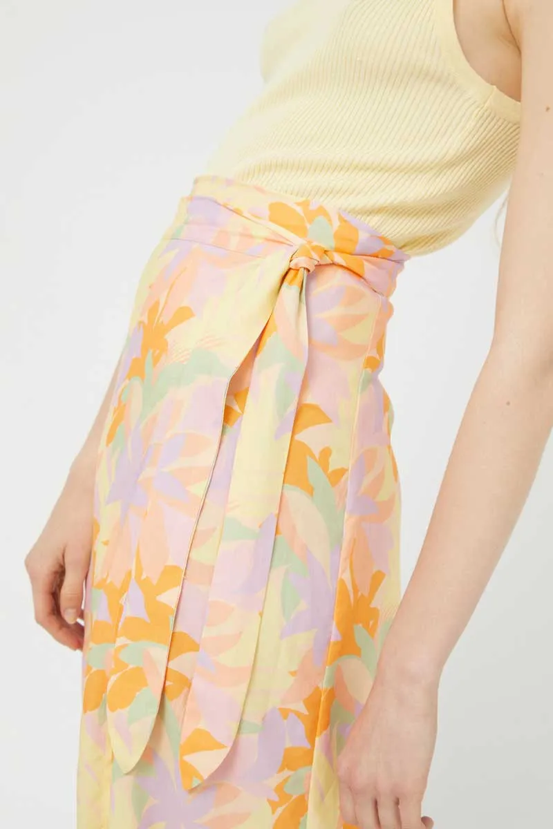 Compania Fantastica Pluvia floral midi skirt