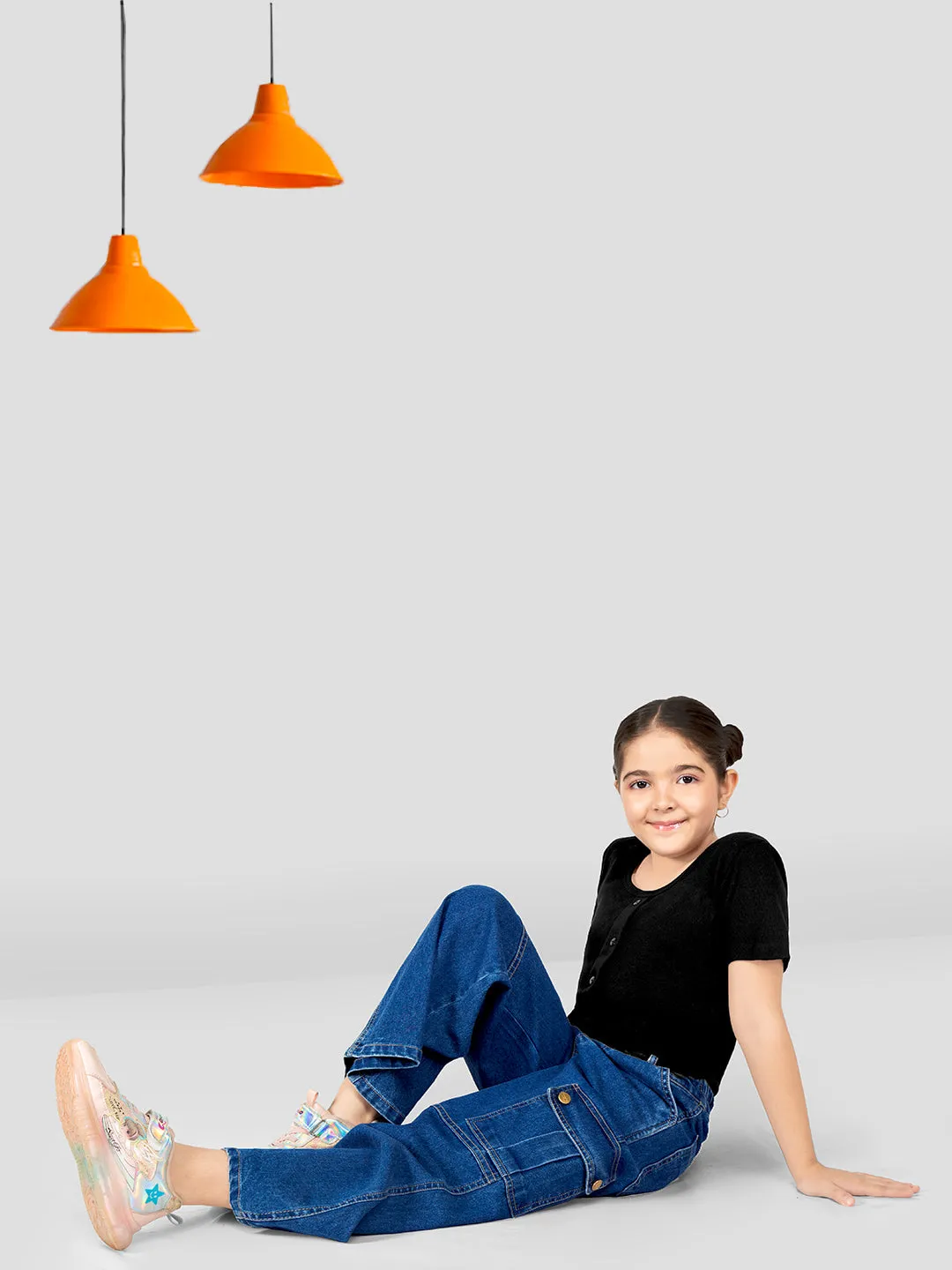Cotton Denim Cargo for Girls & Boys