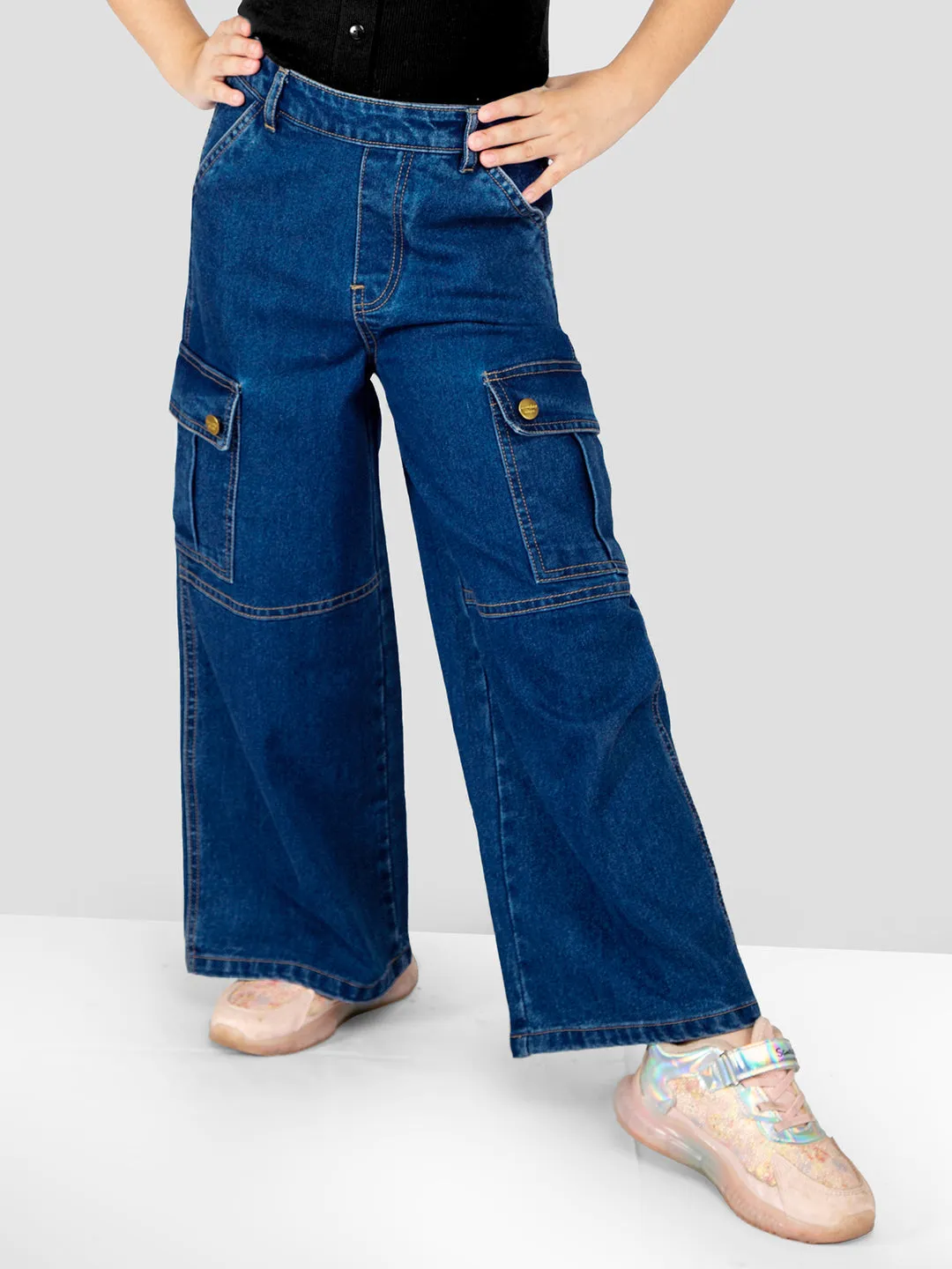 Cotton Denim Cargo for Girls & Boys