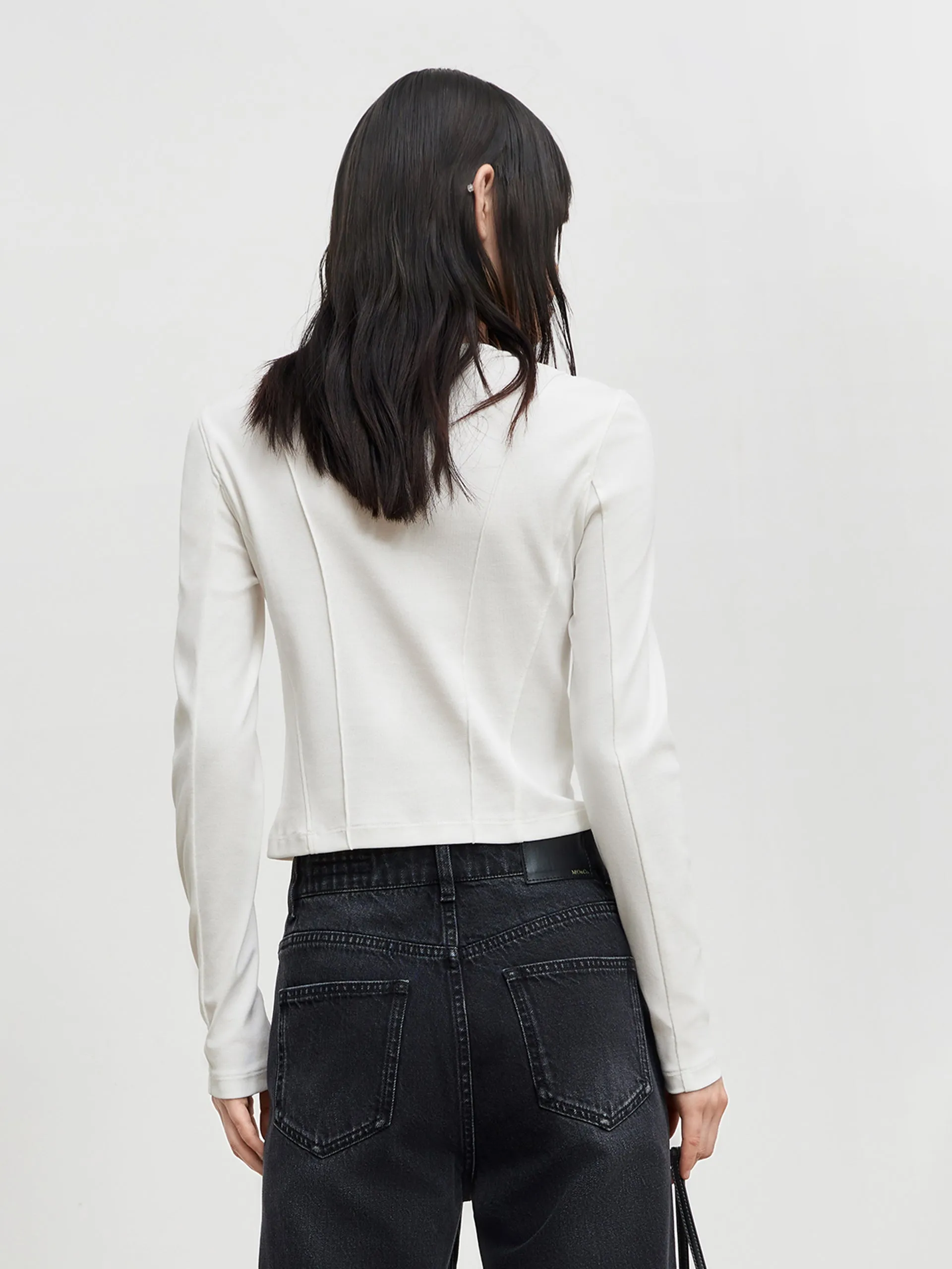 Cropped Long Sleeve T-Shirt
