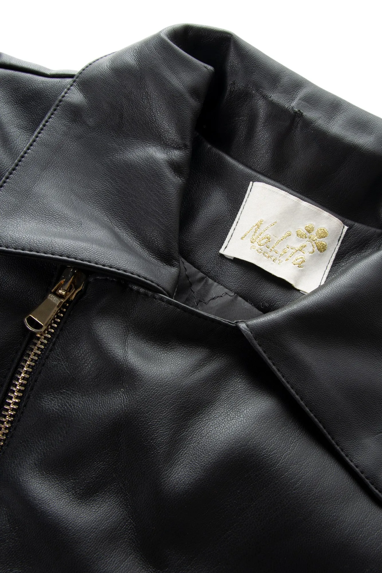 Cropped Moto Jacket