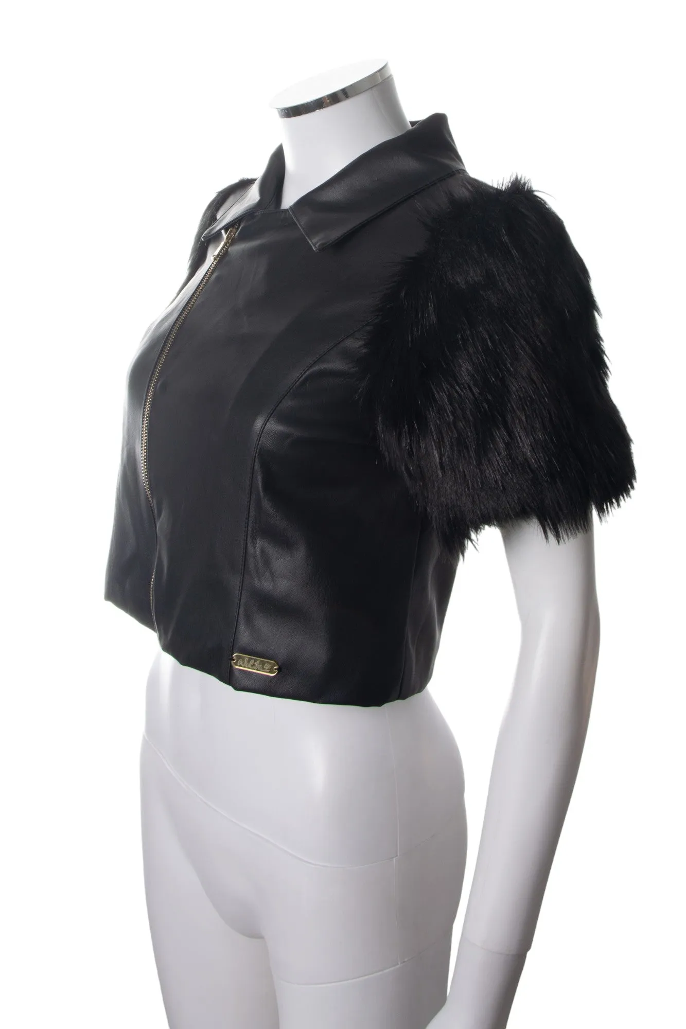 Cropped Moto Jacket