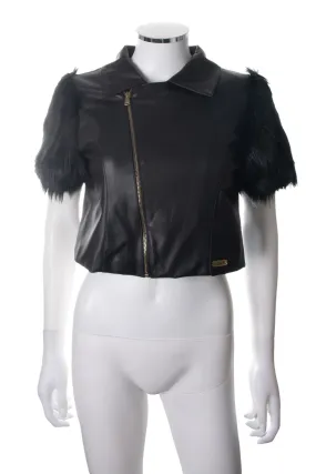 Cropped Moto Jacket