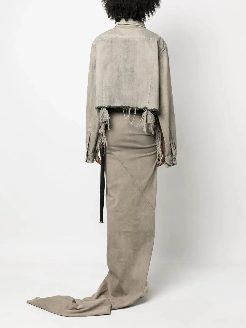 Cropped shirt jacket