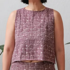 Cropped Summer Tank in Fig