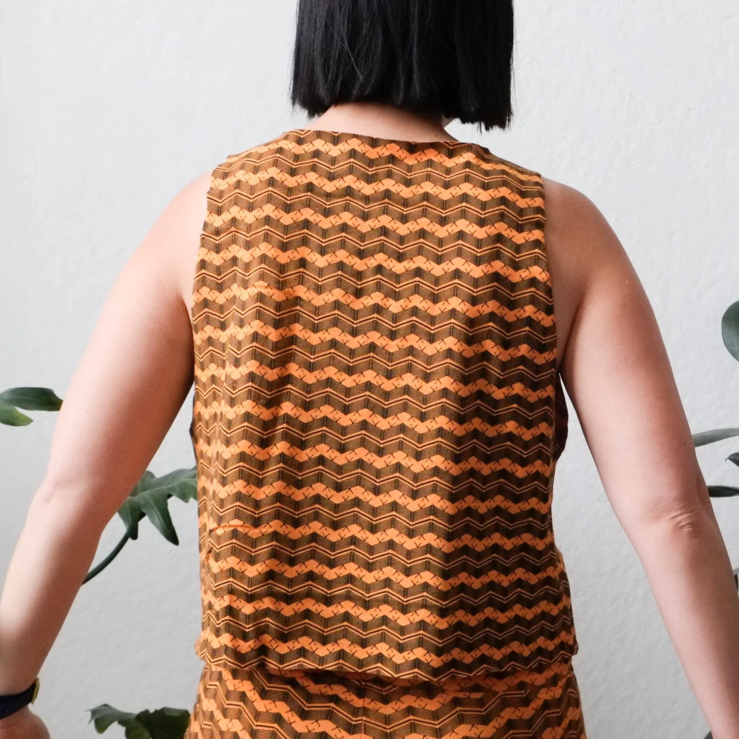 Cropped Summer Tank in Neon Orange