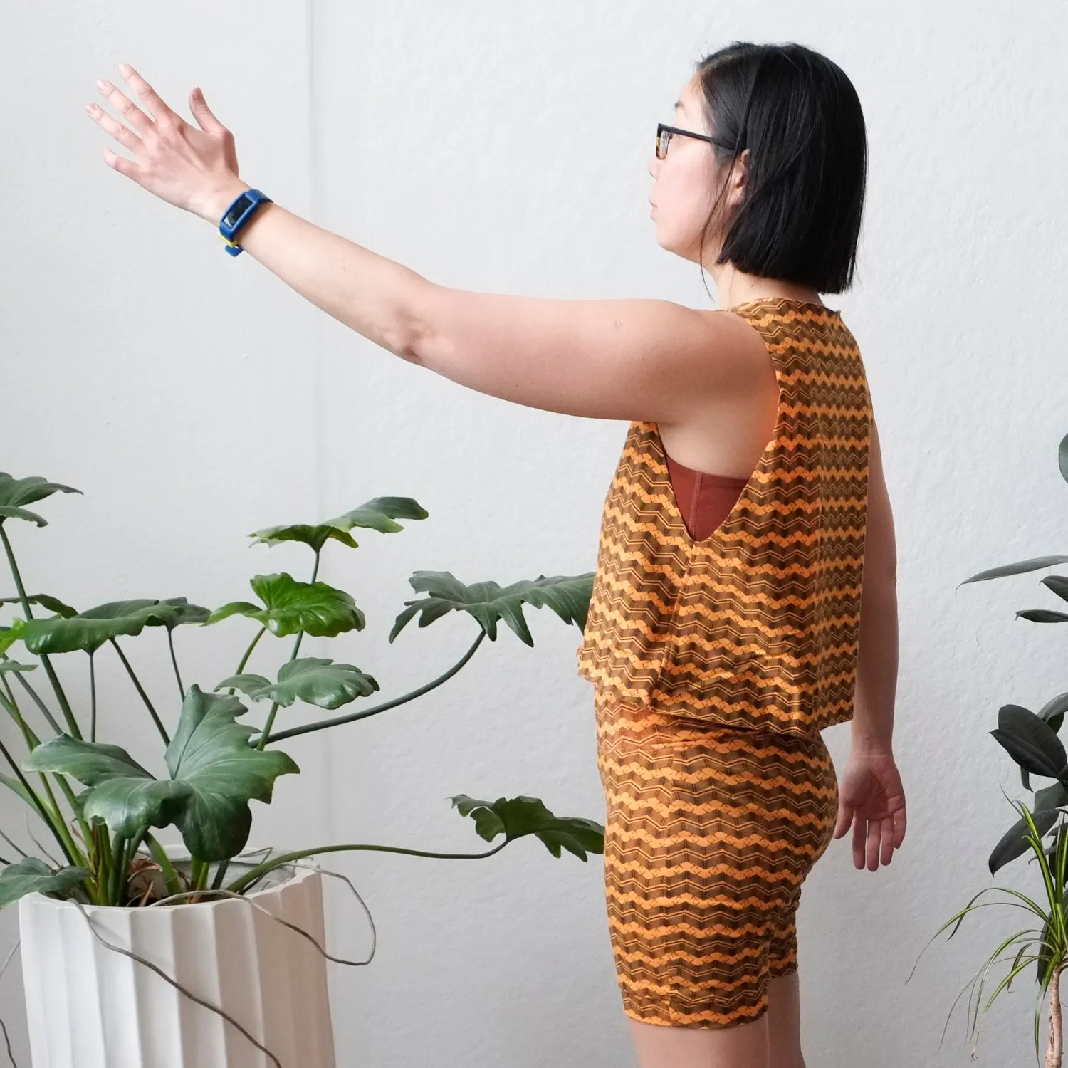 Cropped Summer Tank in Neon Orange