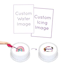 Custom Printed Burnaway Edible Cake Image