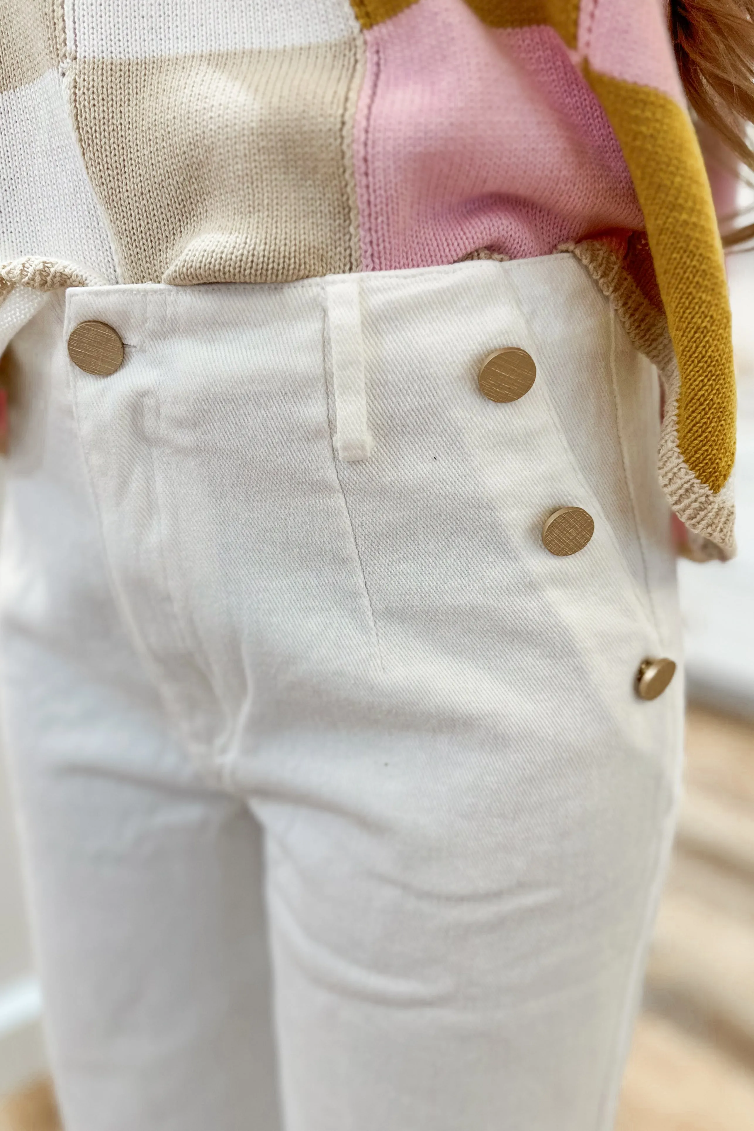 Darrin Mineral Washed Button Cropped Pant *FINAL SALE*