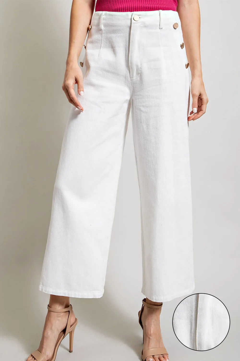 Darrin Mineral Washed Button Cropped Pant *FINAL SALE*