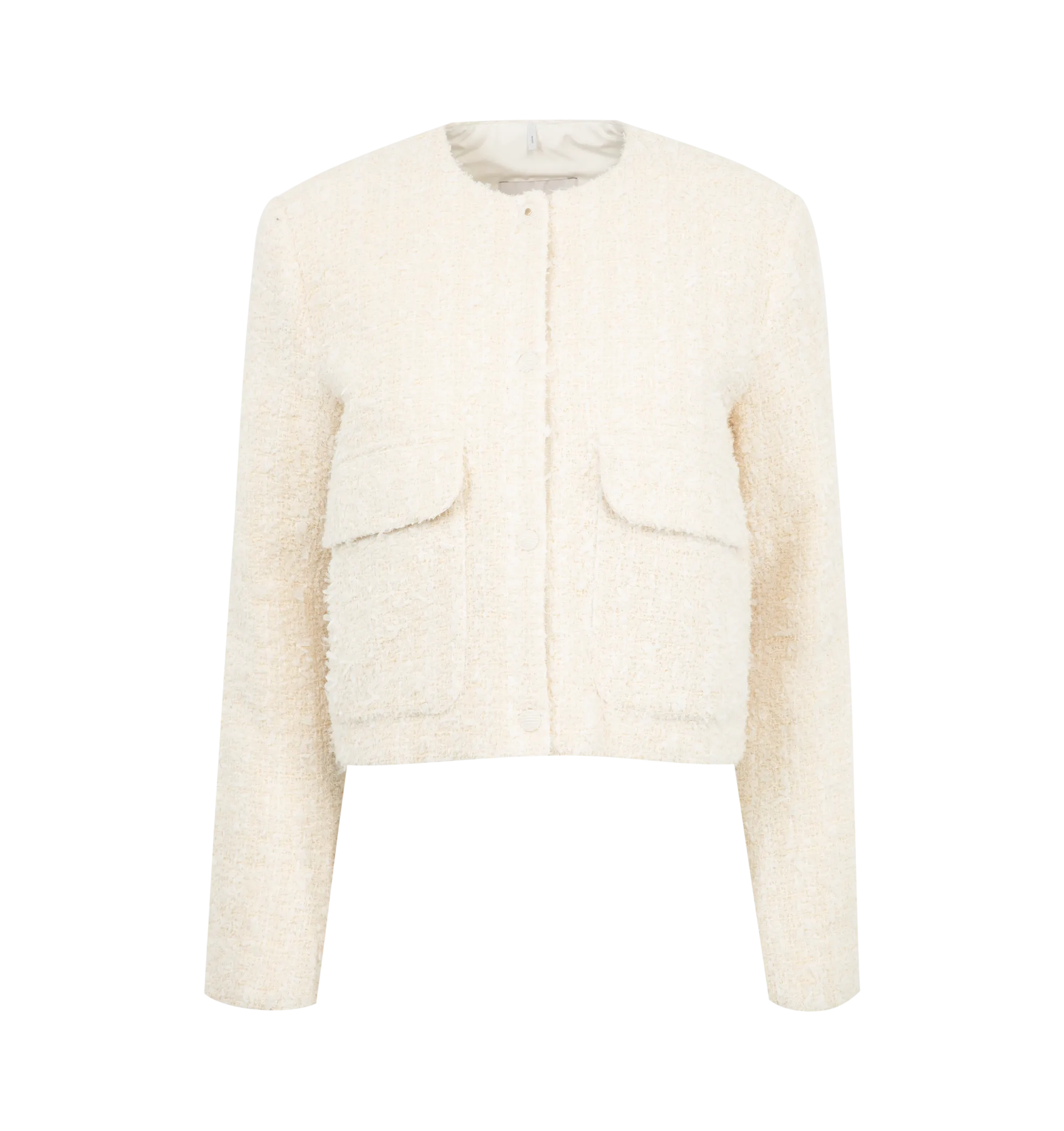 Dauphin Mixed Media Cropped Jacket (Womens)