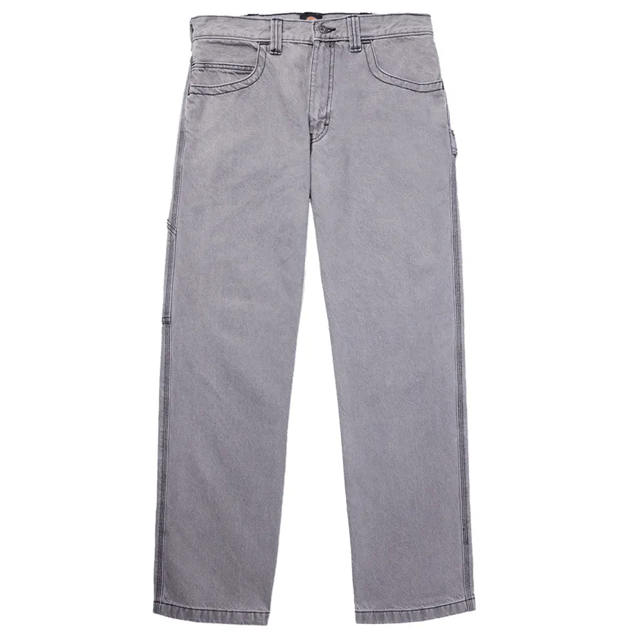 Dickies Relaxed Fit Carpenter Denim Pants - Ultimate Gray