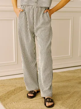 dRA Flynn Pant in Black & White Stripe