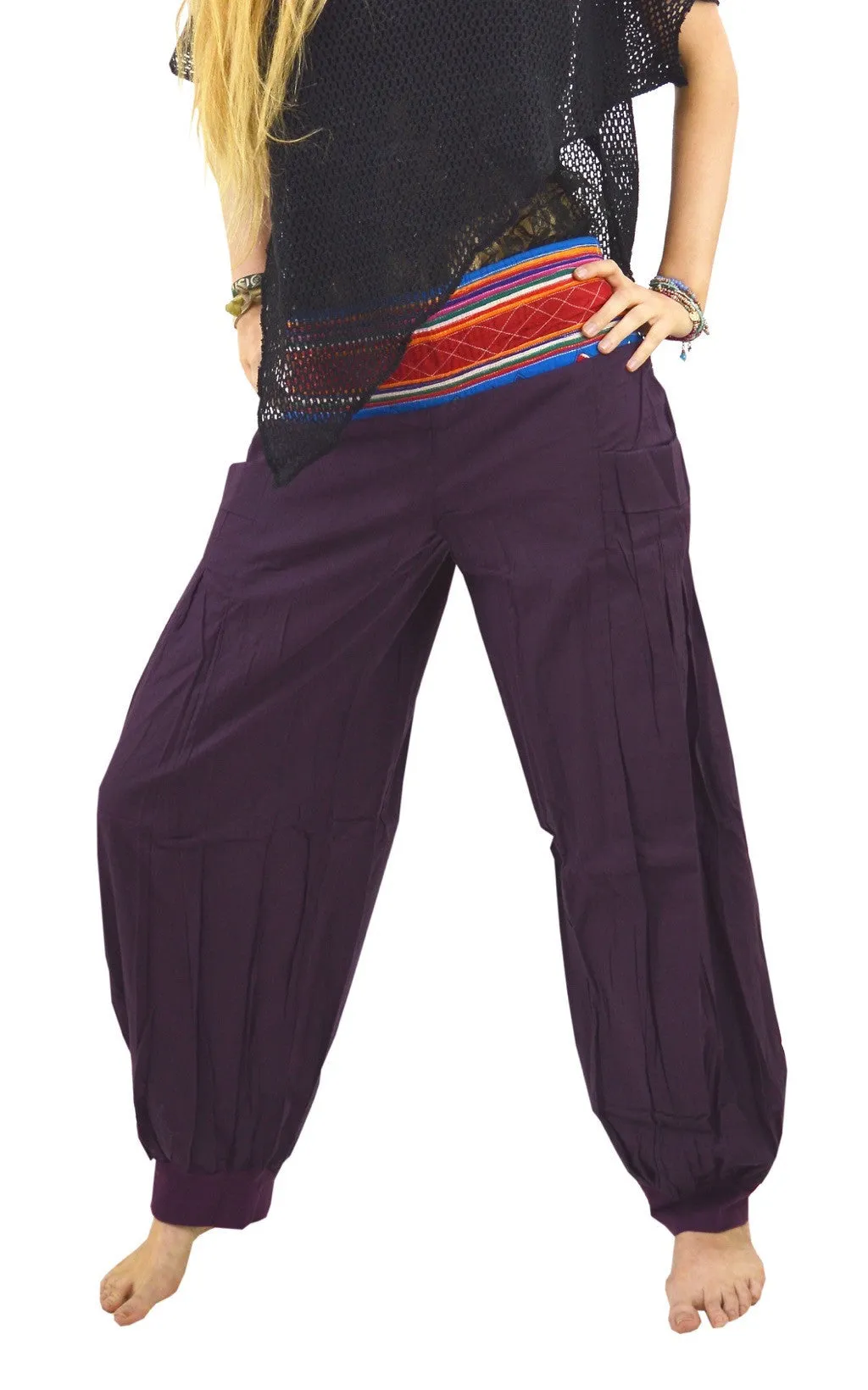 Embroidered Baggy Pants Good Karma