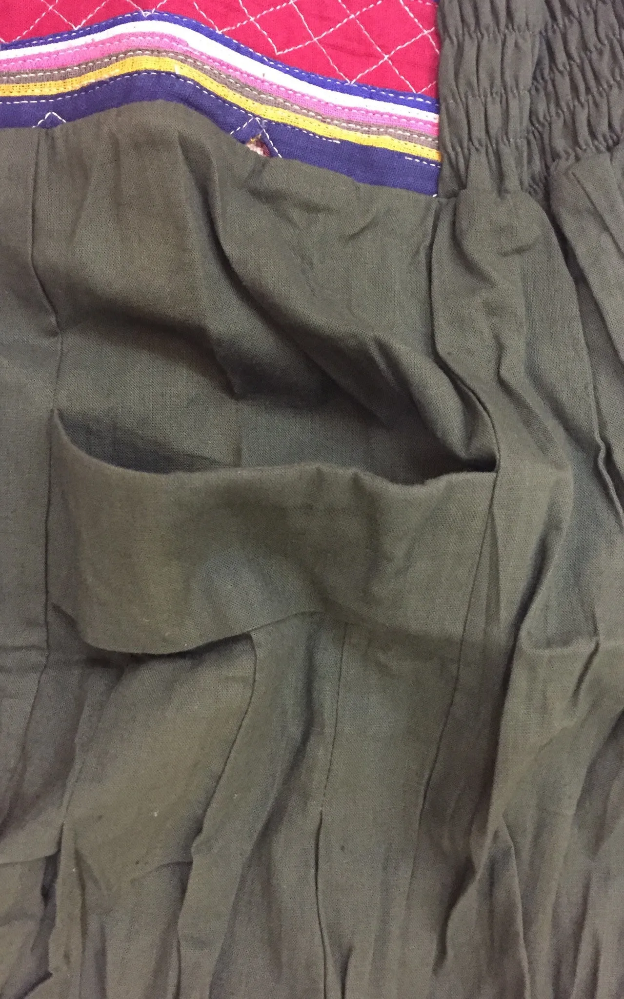 Embroidered Baggy Pants Good Karma