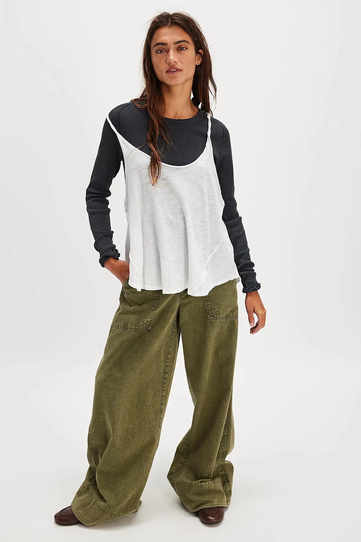 Free People Easy Does it Tee-Black