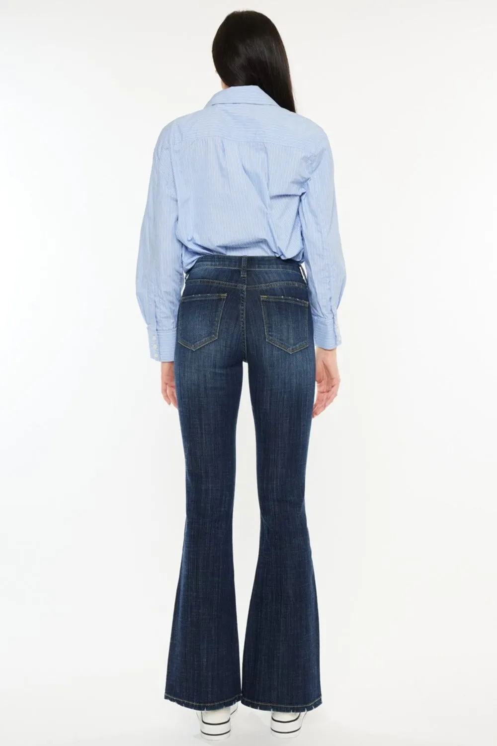 Full Size Mid Rise Flare Jeans