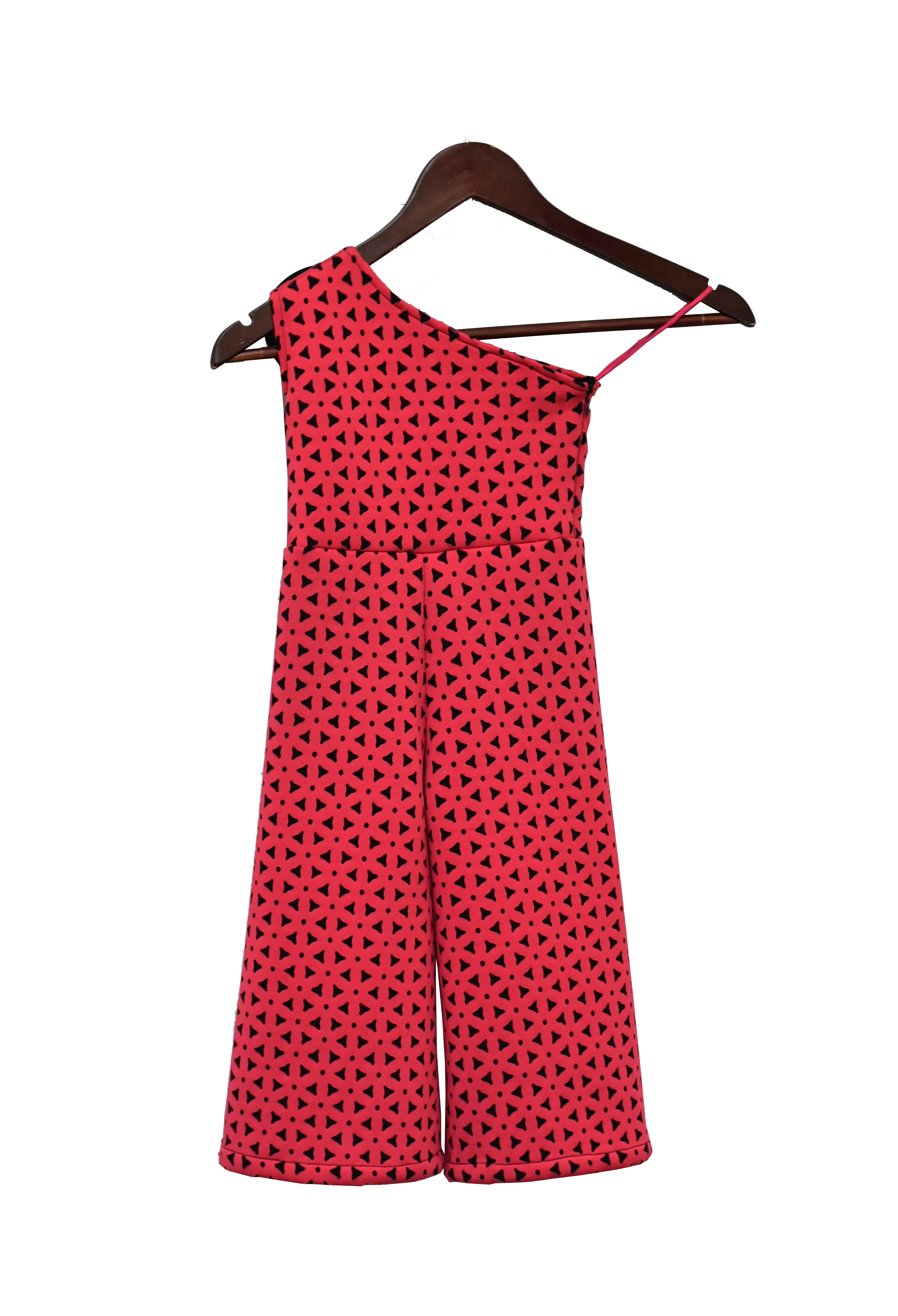 Girls Black & Pink Jumpsuit