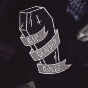 Grrrlspells RIP Gender Roles Iron On Patch