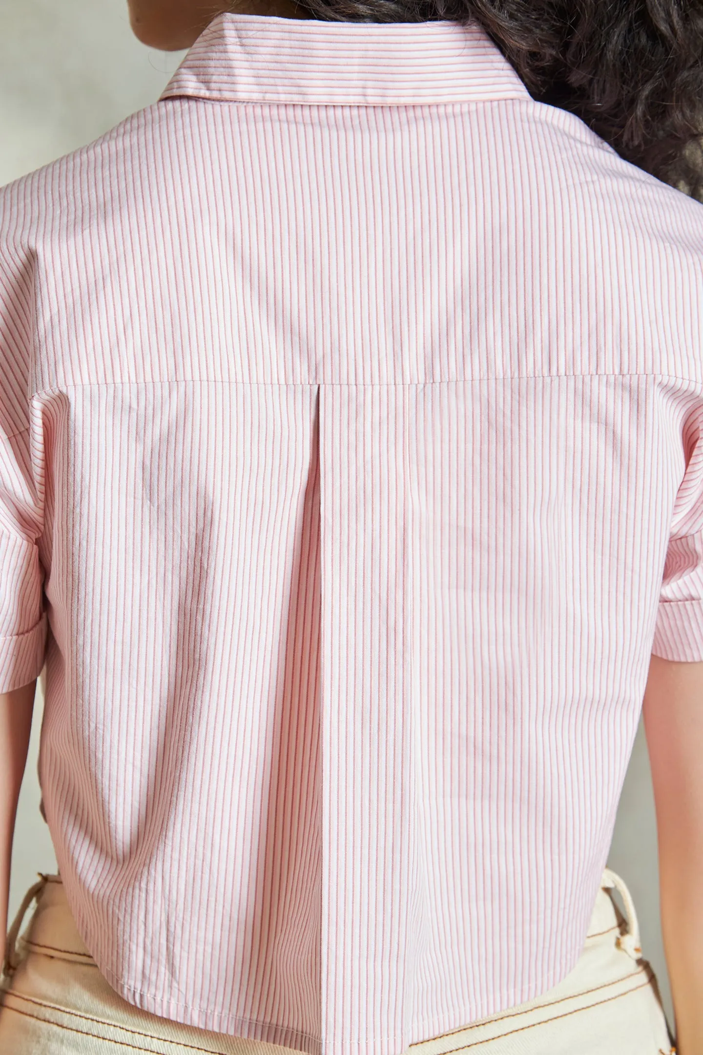 Jamie|Cropped Boxy Shirt