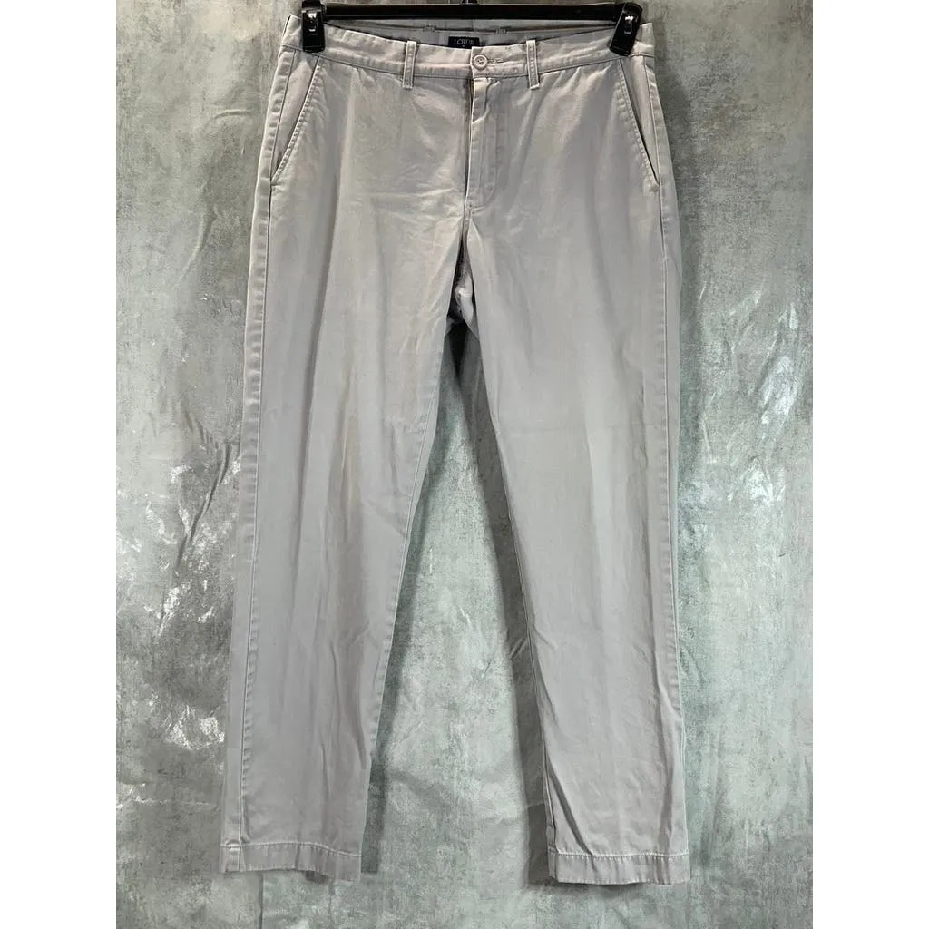 J.CREW Men's Light Gray The Sutton Straight-Leg Chino Pants SZ 33X32