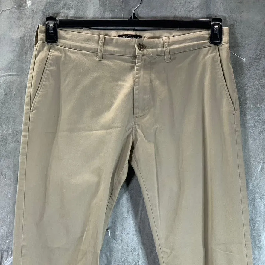 J.CREW Mercantile Men's Tan Slim-Fit Flex Chino Pants SZ 32X32