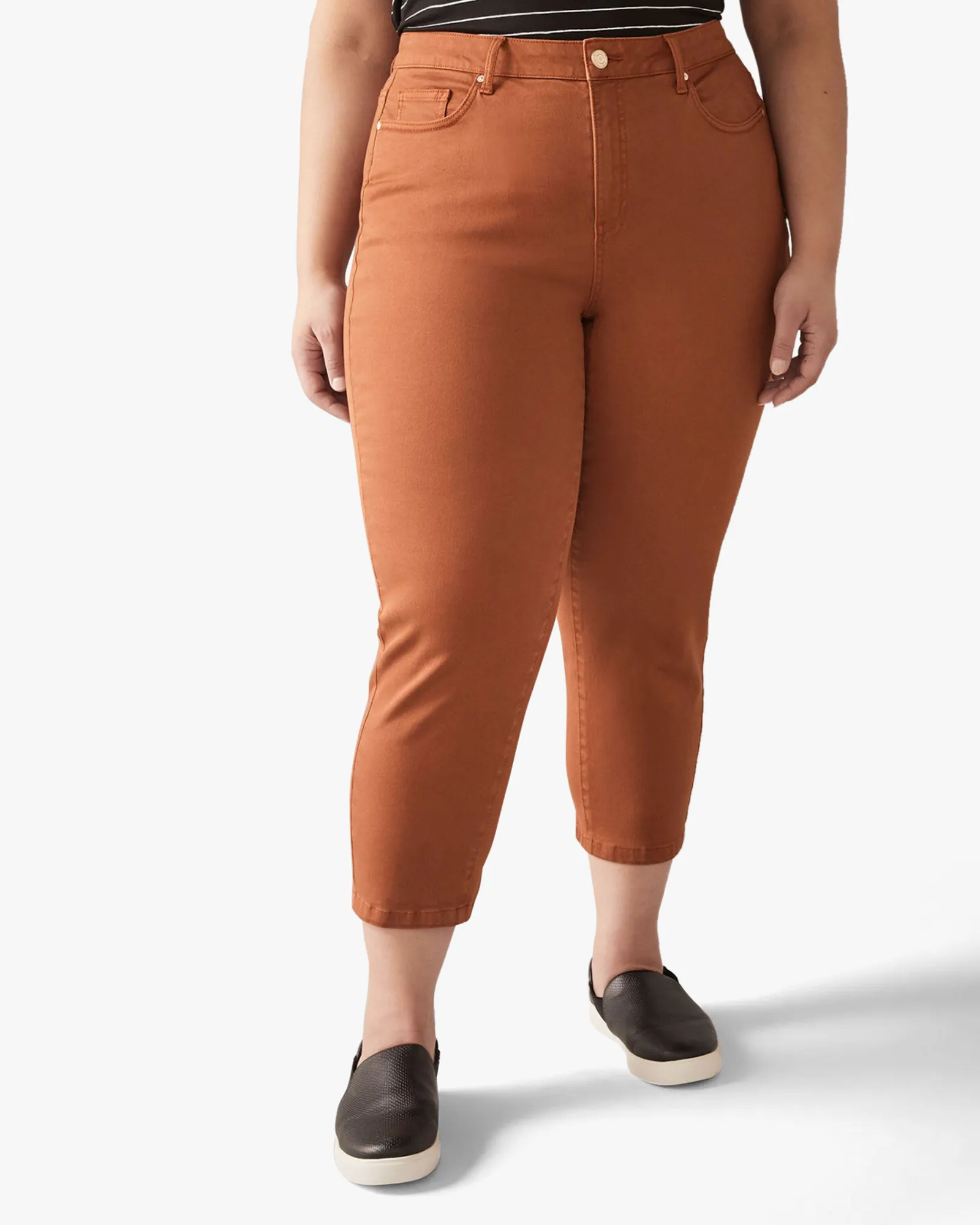 Jessie Cropped Jeans | Brown